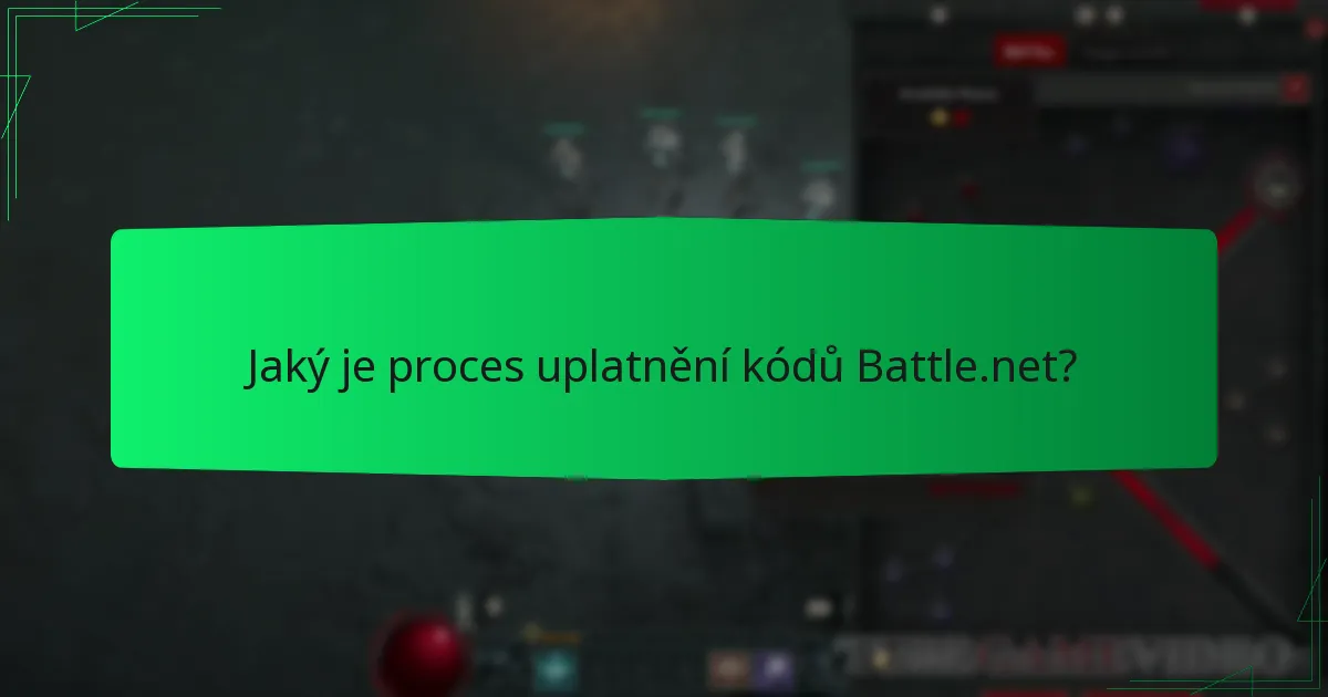 Jaký je proces uplatnění kódů Battle.net?